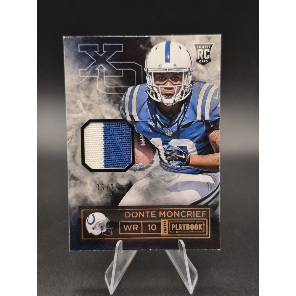 2014 Playbook Donte Moncrief #RXO-DM Rookie XO Memorabilia‎ Gold /25 (RC) Colts